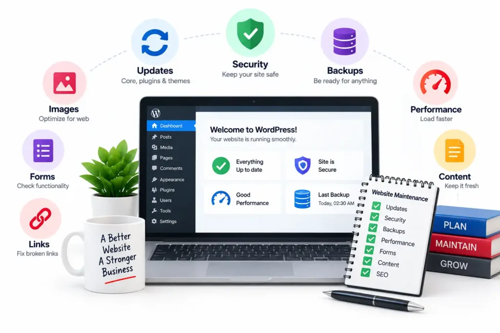 WordPress Website Maintenance: 15 Things Every Business Should Do Regularly 2 WordPress website maintenance